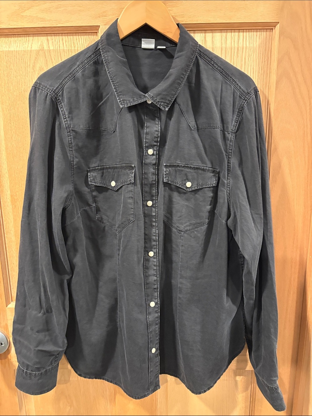 GAP Women's Black Button-Down Western Shirt Size XL NWOT